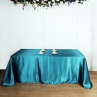 12 Pcs 90x132  Rectangle Satin Tablecloths Wedding Party Banquet Linens Supplies