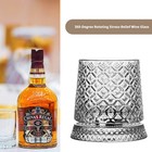 Creative 360 Rotating Whiskey Glass Crystal Wine Glass With Stress Function