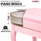 5 Core Piano Bench 3  Padded Cushioned Stool Wooden Heavy Duty Musician Chair