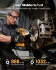 Taskstar Cordless Impact Wrench  1 2 In 1400nm Torque Brushless 4 0ah 2xbattery