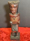 Hand Carved Wooden Tribal Figurine West African Folk Art 7    Painted Sculpture
