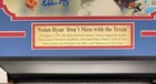 Nolan Ryan Fight Vs Ventura Autographed 8x10 Photo Framed Rangers Bas Beckett Qr