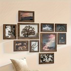 Picture Frame Set 10 Piece Gallery Wall Shatter-resistant Glass Rustic