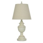 Marion Table Lamp Distressed Cream - Stylecraft  Polyresin Antique Finish