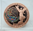 2027 Mexico Liberty Design Colorized Roll Of 20 1 Avdp Oz  999 Fine Copper Round