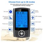 36 Modes Massager Tens Unit Muscle Therapy Pain Relief Stimulator Machine Pulse