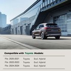 3 Inch Running Boards Side Steps For Toyota Highlander 2020 2023 Black Powder 2