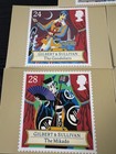 1992 Royal Mail Phq Cards Set No 145 Set Of 5 Unposted Gilbert   Sullivan