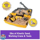 Kinetic Sand  Construction Site Folding Sandbox With 2lbs Play Sand And Toy T