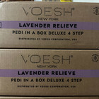 Voesh Pedi In A Box Deluxe 4 Step Lavendar Relieve Pedicure Spa Case  50 