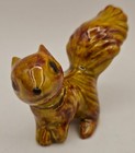 Vintage Small Ceramic Brown Squirrel Figurine