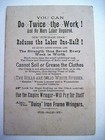 Patriotic Victorian Trade Card For  empire Wringer  W  Uncle Sam     