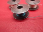 3 Vintage Early 1 Hole Singer Sewing Machine Spun Steel Bobbins 66 99 201