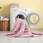 Soft Flannel Electric Pink Heated Blanket 90x100 King Size Dual Control Washable