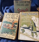 Lot Of 3 Rare 1913 Scout Books Camping-fishing-hiking Fantastic Stories