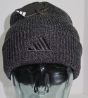 Adidas Men s Team Issue-2 Beanie Stripe Logo Black-onix Grey black Thick