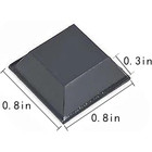 Rubber Feet - Adhesive 16pcs  Black  Stick On  Self Black