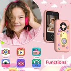 Kids Smart Phone Camera Toys Touchscreen Learning Toy For 3-12 Year Old Boys Gir