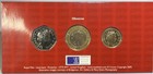 2005 Britain s New Coinage 3 Coin Bu Set   1   2 50 Pence Royal Mint Packaging