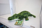 Fao Schwarz Green American Crocodile Plush Stuffed Animal Soft Toy