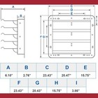 Ipower 20-inch Square Aluminum Automatic Gravity Shutter Louver Vent  Silver