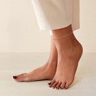 14k Solid Yellow Gold Beaded Anklet Bracelet