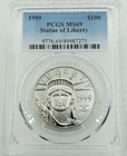 1999 American Eagle Statue Of Liberty  100 Platinum Pcgs Ms69  pcgs Pop 126 