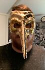 Vintage 1980s Paper Mache Mask W 6    Long Beak  Phantom Of Opera  Masquerade Ball
