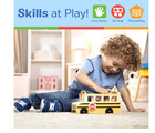 Melissa   Doug    time For School    School Bus Wooden Play Set With 7 Play Figures