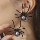 Halloween Spider Earrings For Women     Black Widow Gothic Statement Jewelry Gift