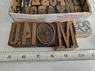 Vintage Letterpress Printing Block Letters Numbers Font Lot Wood