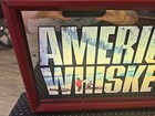 Vtg Seagrams 7 Lighted Sign Bar Mirror Americans Whiskey Crown 1980s Works 