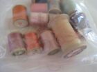 Wood Thread Spools Antique Most W  Thread Lot 13