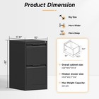 Metal Drawer File Cabinet Lockable Storage 2 Drawer Filing Cabinet With Drawer