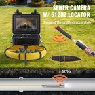 9 Inch Sewer Camera 50m 164ft Pipe Inspection Camera W  512hz Sonde 720p 