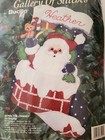 Bucilla Gallery Of Stitches  down The Chimney  Felt Christmas Stocking Kit  new 