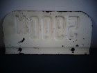 Vintage Heavy Steel License Plate