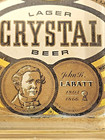 Vintage Labatts Lager Crystal Beer Ashtray  5 5  X 6 5  Advertising Item