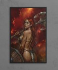 Red Sonja Battle Axe Fantasy Poster Premium Giclee Wall Art Print 11x17