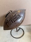 Miami Dolphins Brass Metal Football With Stand Vintage Collectible Rare