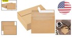 50 Pack Brown Kraft Paper Envelopes 5x7 - Self-seal For Invitations   Postcards