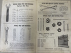 Rare 1948 Indian Chief Motorcycle Special Motorcycle Tools Catalog