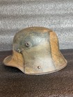 Absolutely Beautiful Original Wwi Ww1 German M-16 Camouflage Helmet Named Inside