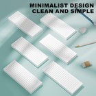 Magnetic Notepads Note Pads For Fridge With Full Magnet Back  180 Sheets White L