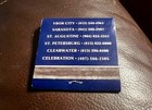 Columbia Spanish Restaurant  Florida Venues  Full Unstruck Matchbook