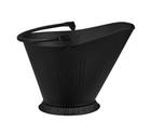 Black Metal Coal Hod Bucket With Handle     Ash Scuttle Storage  Powder Coated
