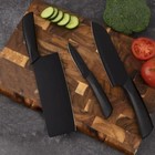 3 Piece Stainless Steel Chef Knife Set Ultra Sharp Blades Comfort Grip Kitchen