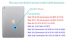 For Ipad 6th Generation Case 9 7    Air 1st 2013   2018 5th Gen 2017 Smart Cover