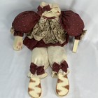 Vtg Homespun Collectibles Felecia Wilson Art Doll Signed Wood Cloth Country Cat