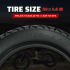 Meghna 2 Pack Fat Bike Tire 20 X 4 0 Inch Mountain Bike Tire Fat Tire black